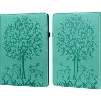 Pouzdro na tablet VSECHNONAMOBIL 73130 ART DEER Zaklápací obal Amazon Kindle Paperwhite 5 2021 zelený