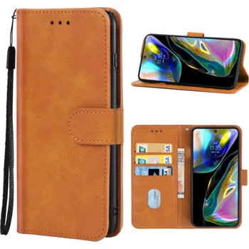 Pouzdro na mobilní telefon TT-TopTechnology Pouzdro Motorola Moto G52, Moto G82 hnědé, brown, řada CLASSIC, materiál syntetická kůže