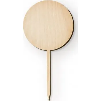 Vánoční ozdoba Dřevia Dřevěná zapichovací ozdoba - Kolečko, 10x5 cm