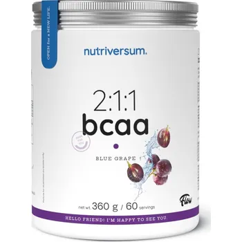 Aminokyselina Nutriversum 2:1:1 BCAA, 360 g Příchuť: Modré hrozno