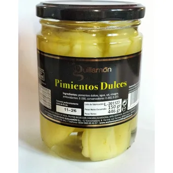 konzervovaná zelenina Guillamon Papriky sladké 450ml