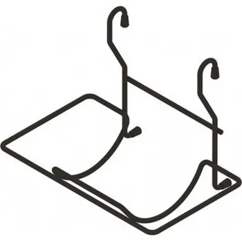 Nábytkové kování reling držák role 1-patrový černý elox K0846111