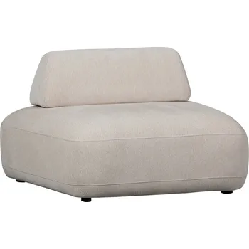 Křeslo WOOOD Béžové čalouněné křeslo Terk s modulární opěrkou