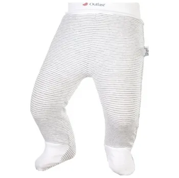 Dupačky Little Angel Polodupačky smyk Outlast® 68, pruh bílošedý melír