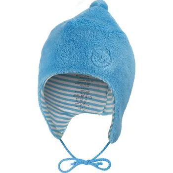 Módní doplněk Little Angel Čepice MAZLÍK Outlast® vel.3(42-44cm) azurově modrá/pruh azurový