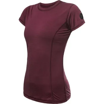 SENSOR MERINO AIR dámské triko kr. rukáv port red - M