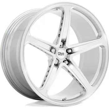 Alu kolo OHM AMP disk 22x9 5X120 64.15 ET25, Silver machined