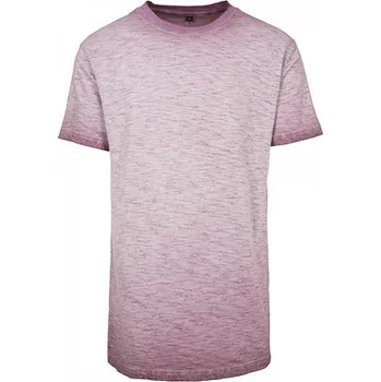 Pánské tričko Build Your Brand Pánské bavlněné tričko sprejového designu Dye Tee Barva: Burgundy (Spray Dye), Velikost: XXL BY072