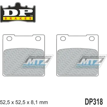 Brzdová destička BRZDOVÉ DESTIČKY KAW/SUZ ZADNÍ DP318