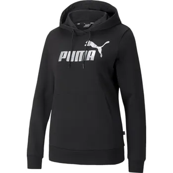 Dámská mikina Dámská mikina PUMA ESS+ METALLIC LOGO HOODIE 849096-51 BLACK XS
