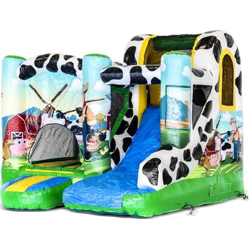 Skákací hrad Skákací hrad mini Farma se skluzavkou | Kompaktní atrakce s certifikací