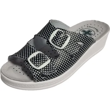 Dámské polobotky Mediline 703 - puntíkovaná černá Velikost: 42