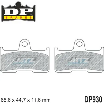 Brzdová destička YAM ATV ZADNÍ BRZDOVÉ DESTIČKY DP930