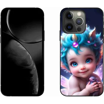 Pouzdro na mobilní telefon Gelový kryt mmCase na iPhone 13 Pro - dítě s motýlími křídly