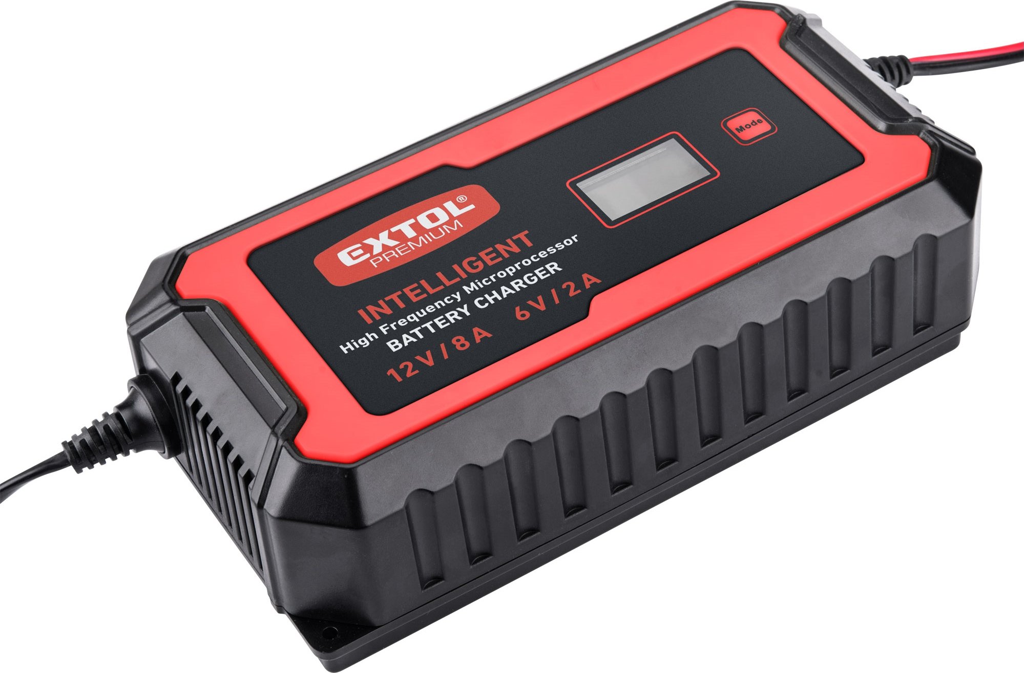 EXTOL autonabíječka 9stupňová, řízená mikroprocesorem, 12V/6V, 8A (8897303)