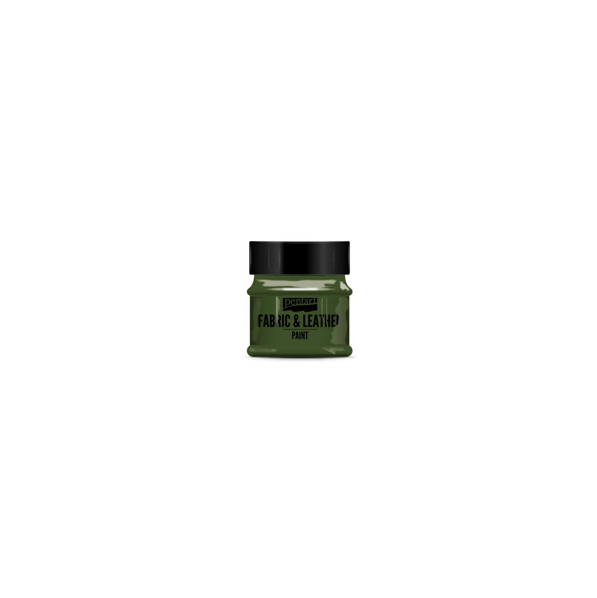 Fotografie 1 - Speciální výtvarná barva Pentart Barva na kůži a textil 50 ml jedlově zelená