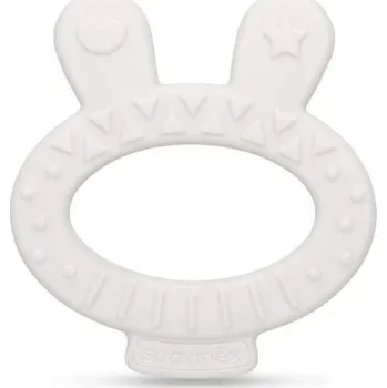 Hračka pro nejmenší Suavinex Kousátko HYGGE Králíček, šedá