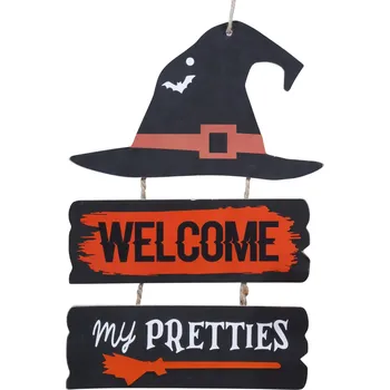 Party dekorace Guirca Dekorace - Čarodějnická tabulka 32x21 cm