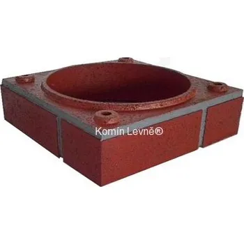 Komín Prstenec komínu PRO Finish® 430x430x100mm červený