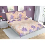 Povlečení bavlna na dvoudeku - Kapradí fialová - 220x200, 2ks 70x90 cm (220 cm šířka x 200 cm délka)