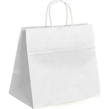 Papírová taška bílá Twister 26x17x25 TWBI01