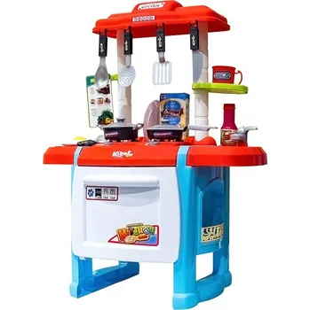 Dětská kuchyňka Aga4Kids MR6083 červená/modrá