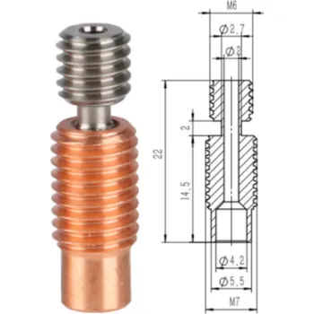 3D tisk Bi-metal heatbreak E3D V6