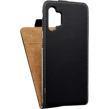 Pouzdro na mobilní telefon Vertikální flipové pouzdro Coolcase Flexi Fresh pro Samsung Galaxy A32 5G Černé (Flipové vertikální vyklápěcí pouzdro na mobilní telefon Samsung Galaxy A32 5G)