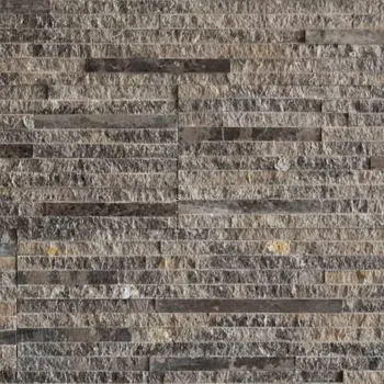 Obklad Přírodní štípaný obklad MATRIX Brown - panel 60 x 15 cm (rozměr 60 x 15 x 1-2 cm)