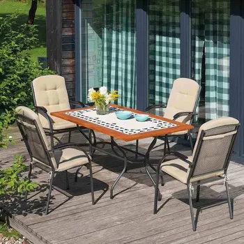 Zahradní sestava Zahradní kamenný stůl FRÉZIE 160x90 cm