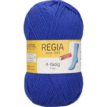 Příze Regia 4-Ply Uni 6615 (Ponožková příze Regia Uni 4 Ply 6615 electric blue)