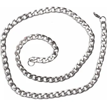 Náhrdelník Náhrdelník Curb styl nerezová ocel v barvě oceli 60 cm cca 60 cm