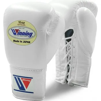 Boxerské rukavice Zápasové boxerské rukavice Winning - bílé