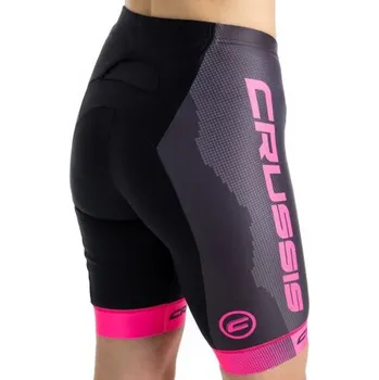 Elastické kraťasy CRUSSIS dámské černá/růžová L