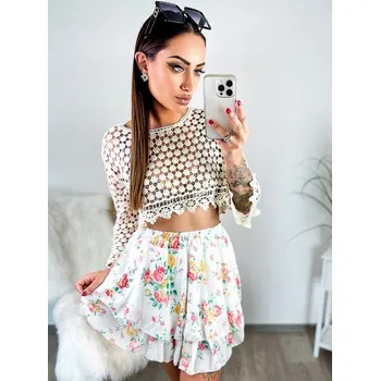 Dámská sukně Romantická dámská sukně s květinovým vzorem, VELIKOST UNI ( XS, S, M )