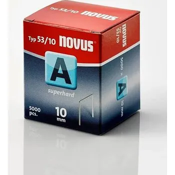 Hřebík NOVUS sponky A53, 10mm, 5000ks superdvrdé