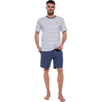 pánské pyžamo Cornette 073/155 Marine Barva: modrá, Velikost: M