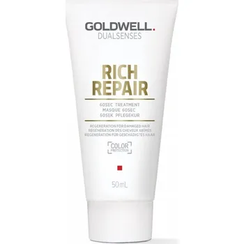 Vlasová regenerace Goldwell Dualsenses Rich Repair 60sec Treatment - Maska pro suché a poškozené vlasy 50 ml Cestovní balení