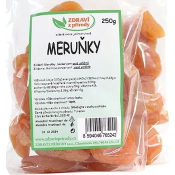 Sušená potravina IPJ NATUR s.r.o. Meruňky 250g ZP 2265