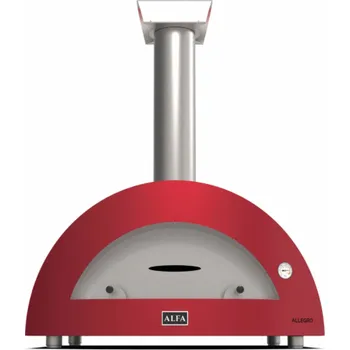 Zahradní gril Alfa Forni Moderno 5 Pizze Wood red
