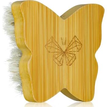 Crystallove Bamboo Butterfly Agave Face Brush Travel Size masážní kartáč na obličej a dekolt 1 ks