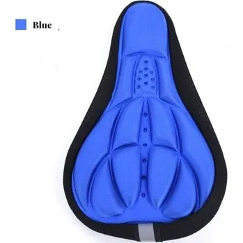 Sedlo na kolo Cyklistické sedlo pro pohodlnou jízdu s gelovým polstrováním - modrý