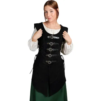 Karnevalový kostým House of Warfare Cosplay dlouhá dámská kožená vesta Eleanor