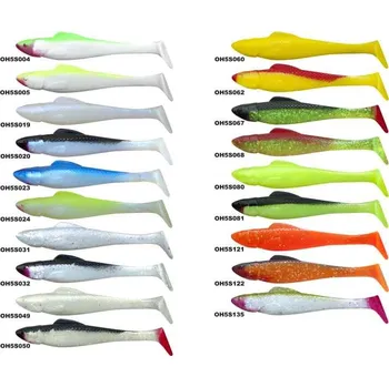 Umělá nástraha Ohio 5-12,5cm 1bal./5ks FL. ORANGE – HOLOG. / BLACK