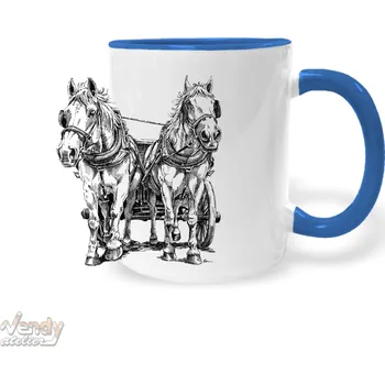 Hrnek - Koně Barva: Modrá