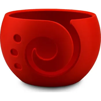 Organizér galanterie Pro Háčkování Miska na klubíčko SPIRÁLA, XL červená