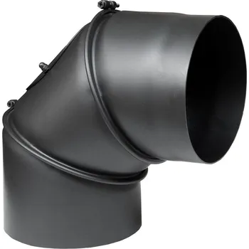 Kouřovod Kouřovod koleno nastavitelné 180/0-90°/2 mm s čistícím otvorem
