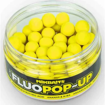 Boilies MIKBAITS - Plovoucí boilies MINI FLUOPOP-UP 100ml 10mm PAMPELIŠKA