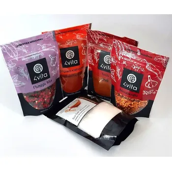 Koření Sada výběrového koření a mořské soli nejen na grilování, 4vita