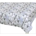 Bellatex Ubrus DITA, Květ šedá - 120x180 cm